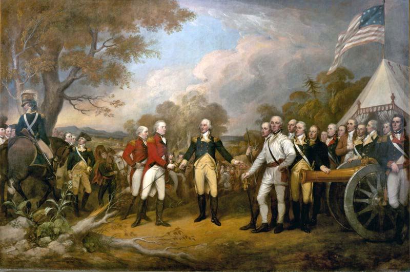 John Trumbull Surrender of General Burgoyne China oil painting art